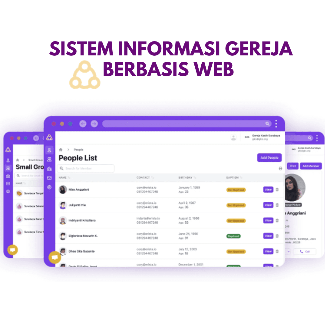 Erista: Sistem Informasi Gereja Berbasis Web